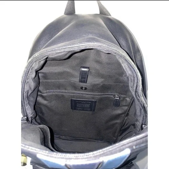 Black coach backpack unisex